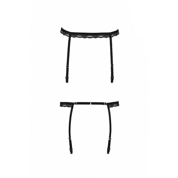 Пояс-стрепы для чулок Passion Exclusive SHELLY GARTER BELT XXL/XXXL, black