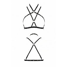 Портупея-стрепы Passion Exclusive KELIS BRA L/XL, black
