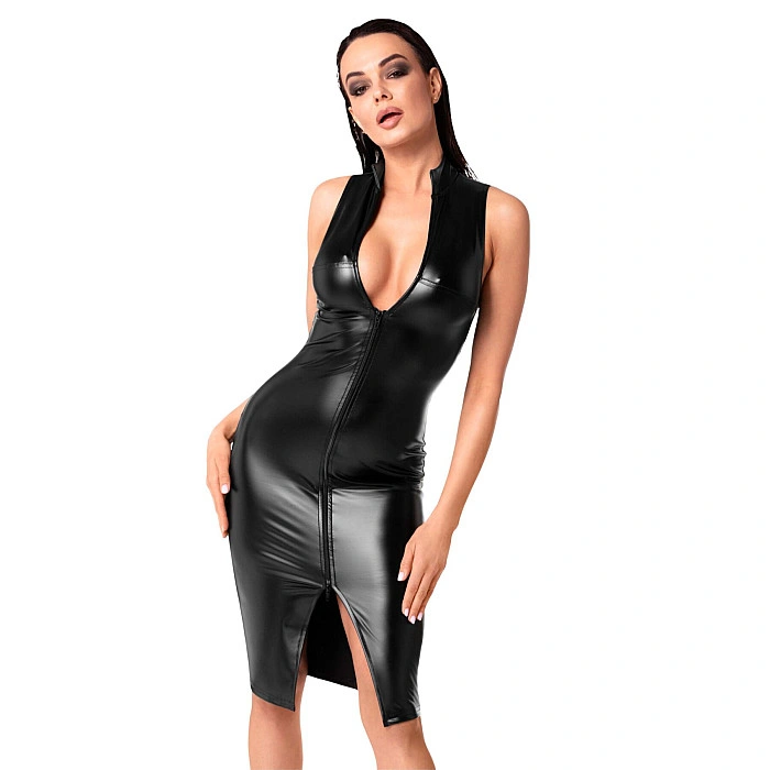 Платье Noir Handmade F337 Powerwetlook midi dress - M