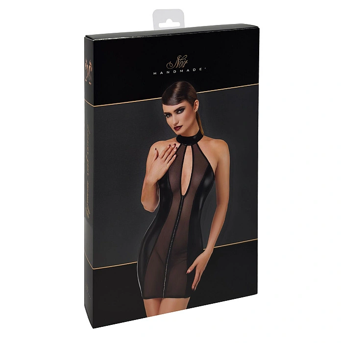 Платье Noir Handmade F370 Luxuria Crystal Sheer Mini Dress XL