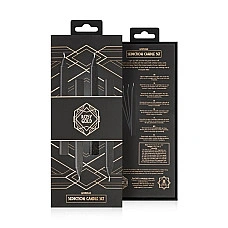 Набір свічок Rosy Gold - Seduction Candle Set - Black