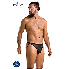 Чоловічі відкриті сліпи Passion 034 OPEN LUKE L/XL Black, екошкіра