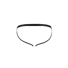 Чоловічі відкриті сліпи Passion 034 OPEN LUKE L/XL Black, екошкіра