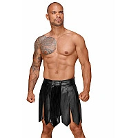 Мужская юбка гладиатора Noir Handmade H053 Eco leather men's gladiator skirt, S, экокожа