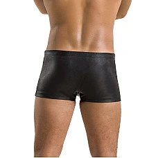 Чоловічі шкіряні боксери із заклепками Passion 048 SHORT DAVID XXL/XXXL Black
