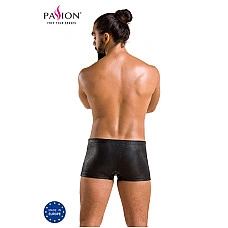 Чоловічі шкіряні боксери із заклепками Passion 048 SHORT DAVID XXL/XXXL Black