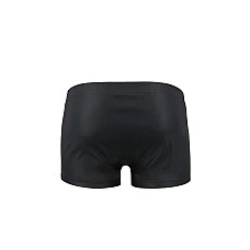 Чоловічі шкіряні боксери із заклепками Passion 048 SHORT DAVID XXL/XXXL Black