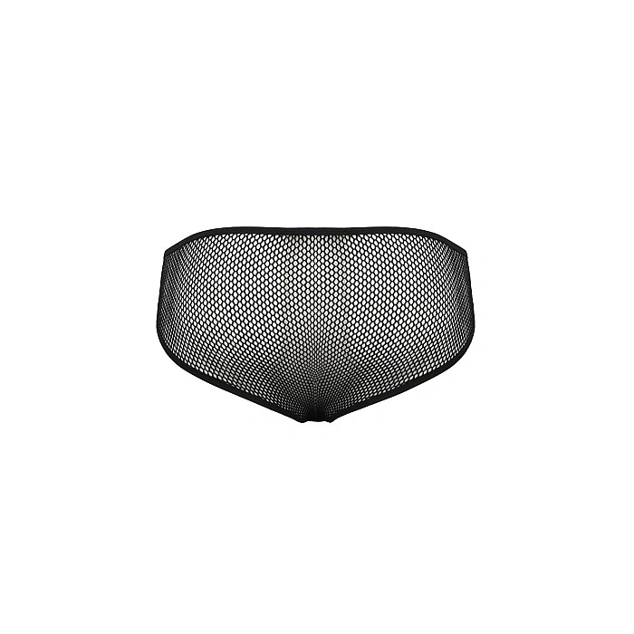 Чоловічі труси зі шнурівкою Passion 035 SLIP RICHARD S/M Black, екошкіра, сітка