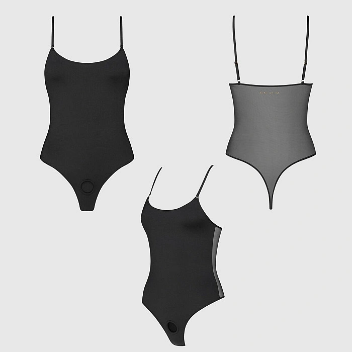 Боди с фиксацией дилдо Strap-On-Me Harness Body Signature - XS - Black