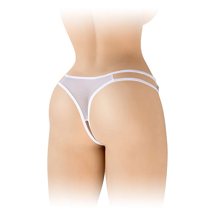 Трусики с открытым доступом Fashion Secret Victoria White, кружево
