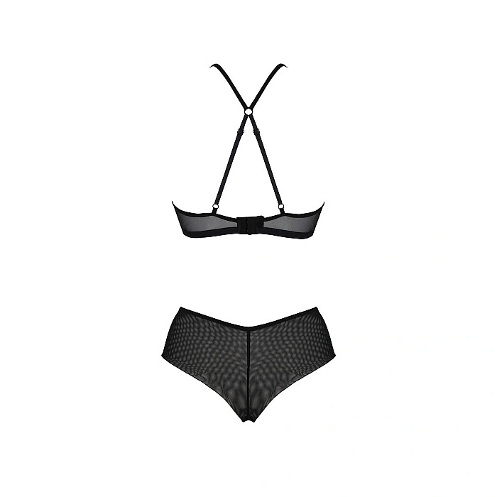 Комплект Passion KERRIA BIKINI black, L/XL, бралетт и трусики-бикини