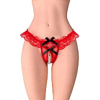 Трусики з перлинами Fashion Secret Romance Red