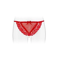 Трусики-стрінги з перлинною ниткою Fashion Secret KATIA Red