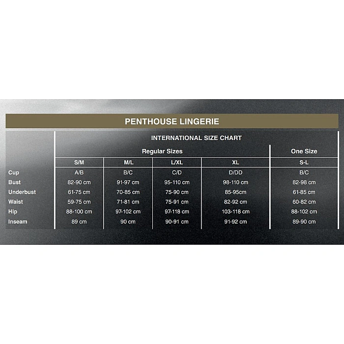 Трусики-бразилиана Penthouse Adore Me S/M Black, цветочное кружево, тонкие ремешки, бантики