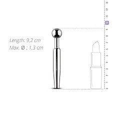 Порожнинний уретральний стимулятор Sinner Gear Unbendable – Hollow Penis Plug, довж.7,5см, діам.12мм