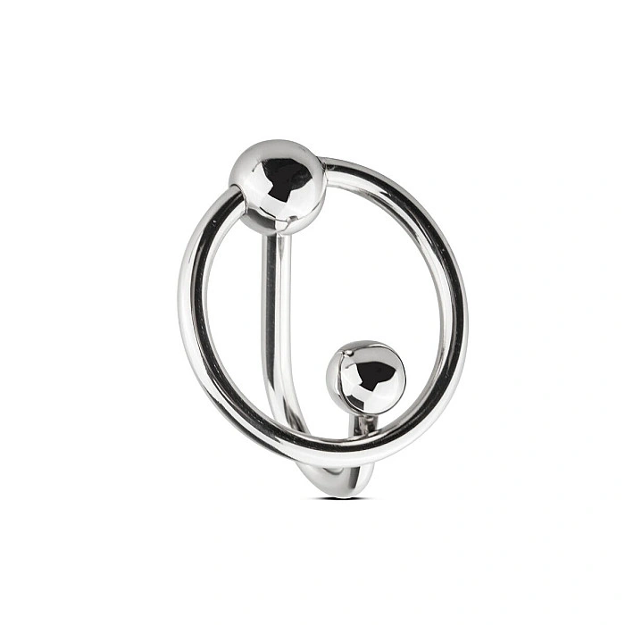 Уретральна вставка із кільцем Sinner Gear Unbendable – Sperm Stopper Solid, діаметр кільця 2,6 см