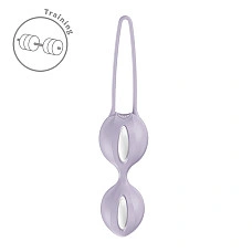 Вагинальные шарики Fun Factory SMARTBALLS DUO Purple, 2 шт, диаметр 3,2 и 3,6 см