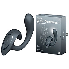 Вагинально-клиторальный вибратор Satisfyer G for Goddess 1 Dark Grey, 2 мотора