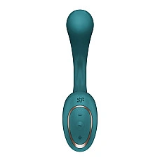 Вагинально-клиторальный вибратор Satisfyer G for Goddess 2 Bottle Green, 2 мотора