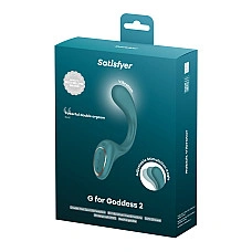 Вагинально-клиторальный вибратор Satisfyer G for Goddess 2 Bottle Green, 2 мотора