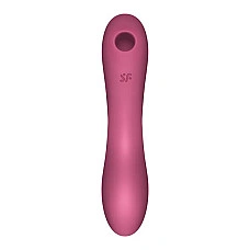 Вакуумный стимулятор с вибрацией Satisfyer Curvy Trinity 3 Red