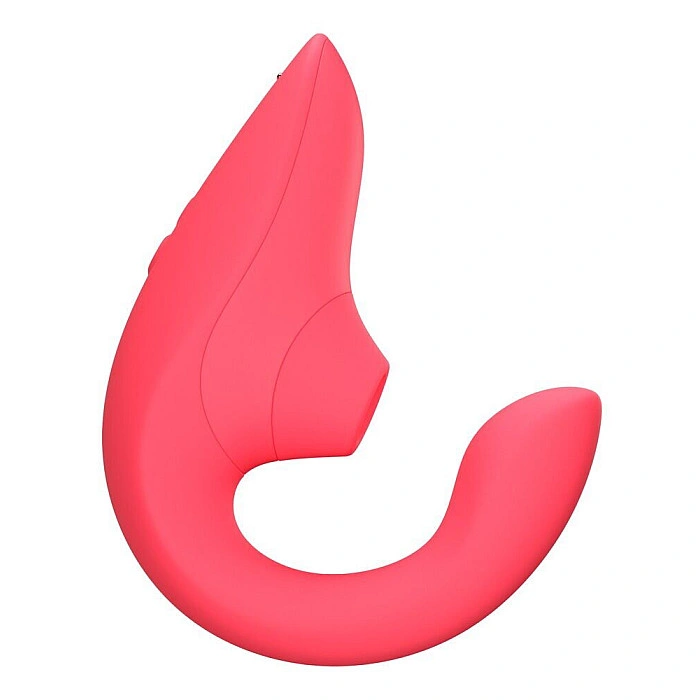 Вагинально-клиторальный стимулятор Womanizer Blend Vibrant Rose, вибрация + вакуум, 2 мотора