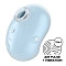 Вакуумный клиторальный стимулятор с вибрацией Satisfyer Cutie Ghost Blue