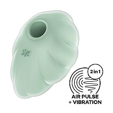 Вакуумний стимулятор з вібрацією Satisfyer Cloud Dancer Mint