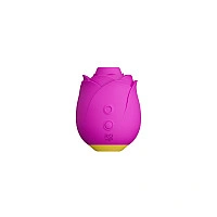 Шикарный вакуумный клиторальный стимулятор Romp Rose Pink, в виде розы