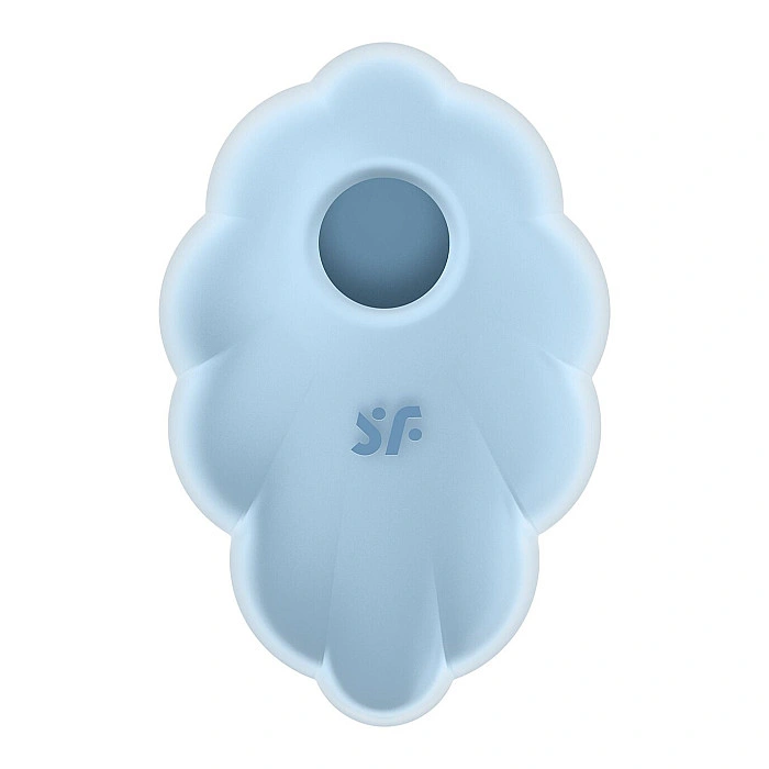 Вакуумный стимулятор с вибрацией Satisfyer Cloud Dancer Blue
