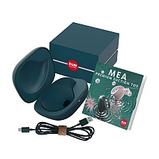 Вакуумный стимулятор Fun Factory MEA velvet green, уникальные режимы, функция посторгазм