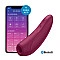 Вакуумный клиторальный стимулятор Satisfyer Curvy 1+ Rose Red с управлением через интернет