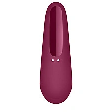 Вакуумный клиторальный стимулятор Satisfyer Curvy 1+ Rose Red с управлением через интернет