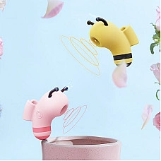 Вакуумний стимулятор із мікрострумами CuteVibe Beebe Yellow, на палець