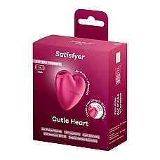 Вакуумный стимулятор-сердечко с вибрацией Satisfyer Cutie Heart Battery Series