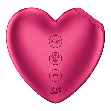 Вакуумный стимулятор-сердечко с вибрацией Satisfyer Cutie Heart Battery Series