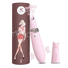 Вакуумний стимулятор з вібрацією KISTOY Miss CC Pink, можна використовувати як вібратор, діам. 3,6см