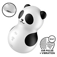 Вакуумный стимулятор с вибрацией Satisfyer Pocket Panda, 12 режимов вибрации, 11 уровней вакуума