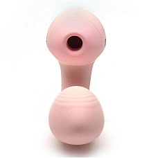 Вакуумный вибратор KISTOY Tina Mini Light Pink, вагинально-клиторальный