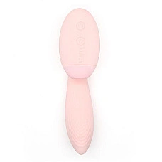 Вакуумный вибратор KISTOY Tina Mini Light Pink, вагинально-клиторальный
