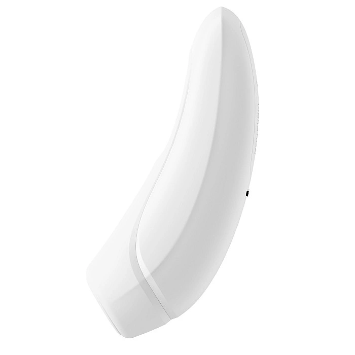 Вакуумный клиторальный стимулятор Satisfyer Curvy 1+ White с управлением через интернет