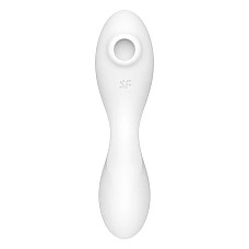 Вакуумный смарт-стимулятор с вибрацией Satisfyer Curvy Trinity 5 (White), управление со смартфона