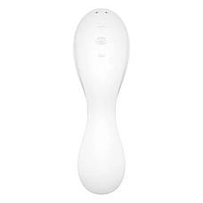 Вакуумный смарт-стимулятор с вибрацией Satisfyer Curvy Trinity 5 (White), управление со смартфона
