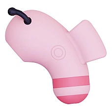 Вакуумний стимулятор із мікрострумами CuteVibe Beebe Pink, на палець