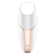Вакуумный клиторальный стимулятор Satisfyer Love Triangle White с управлением через интернет
