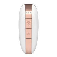 Вакуумный клиторальный стимулятор Satisfyer Love Triangle White с управлением через интернет
