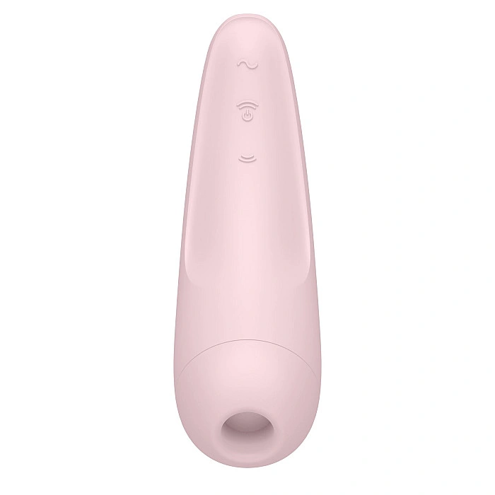 Вакуумный клиторальный стимулятор Satisfyer Curvy 2+ Pink с управлением через интернет