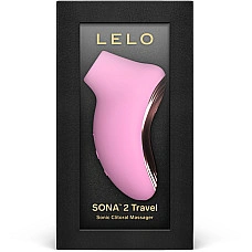 Звуковой стимулятор клитора LELO SONA 2 Travel Pink, тревел-версия, 12 режимов