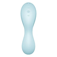 Вакуумный смарт-стимулятор с вибрацией Satisfyer Curvy Trinity 5 (Blue), управление со смартфона