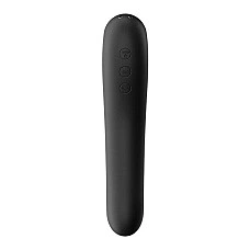 Вакуумный стимулятор с вибрацией Satisfyer Dual Kiss Black